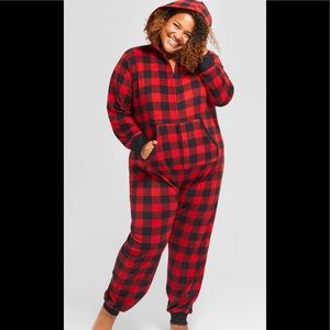 Wondershop buffalo plaid onesie pajamas 4x